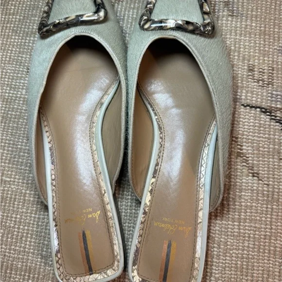 Sam Edelman Lavina Slip-on Mule Calf Hair with Tortoise Buckle Size 8.5 - Picture 2 of 4